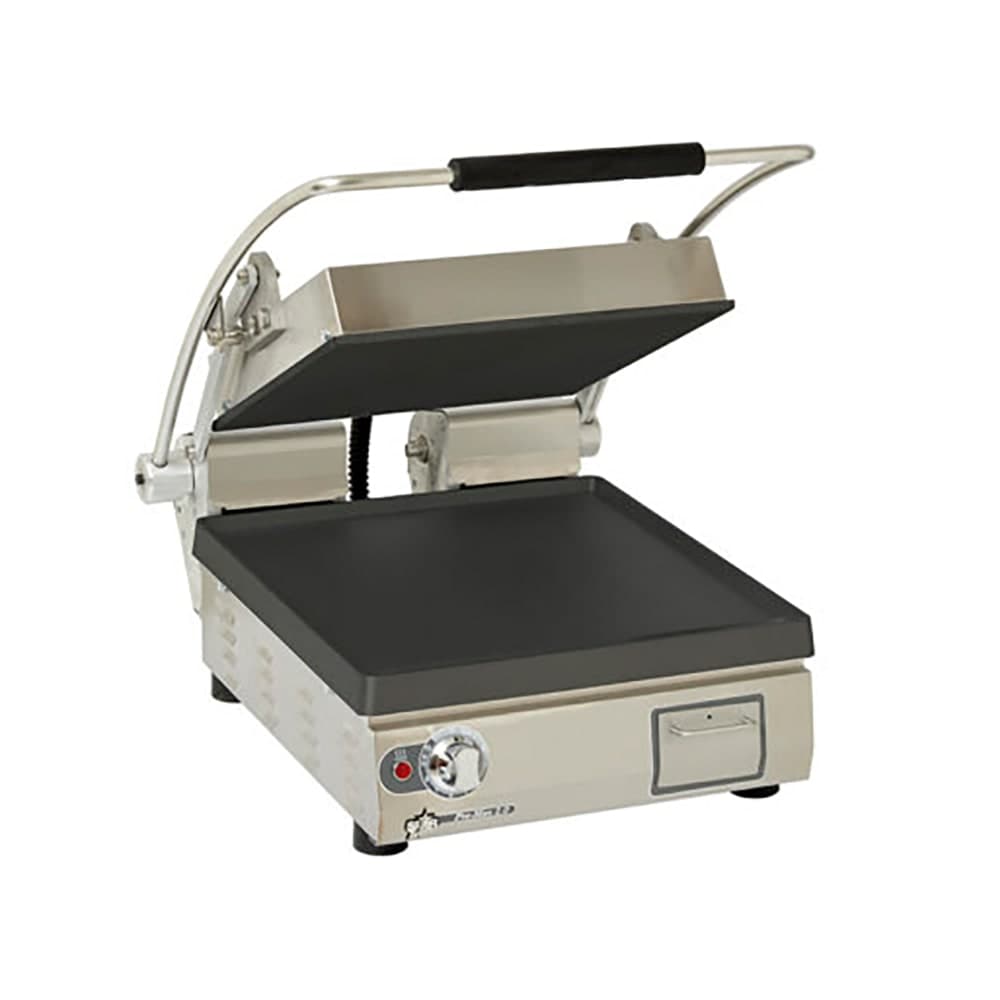 Star PST14I Single Commercial Panini Press w/ Cast Iron Smooth Plates, 240v/1ph