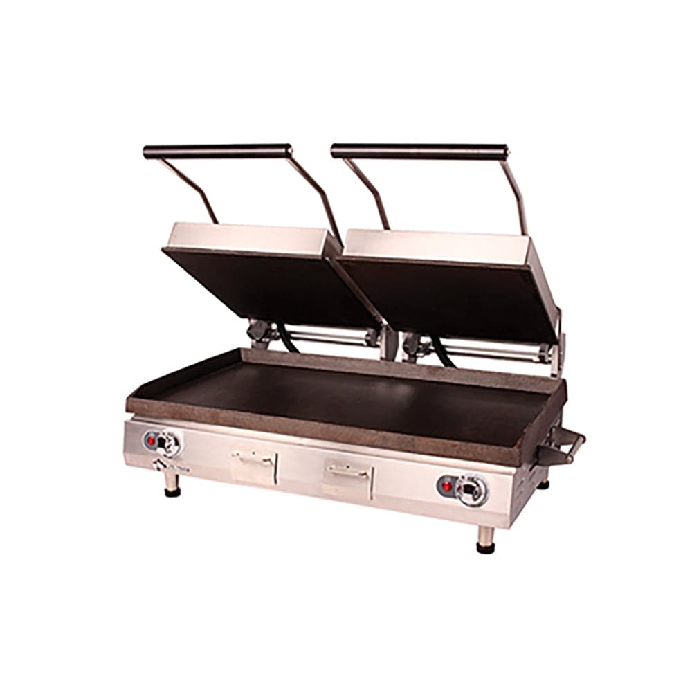 Star PSC28I Double Commercial Panini Press w/ Cast Iron Smooth Plates, 240v/1ph