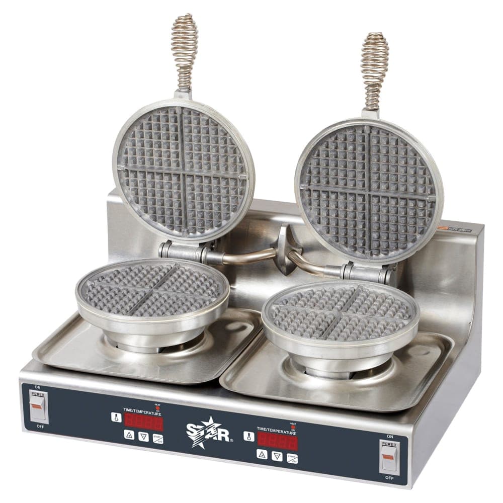 Star SWBD Double Classic American Waffle Maker w/ Aluminum Grids, 1800W, 120v