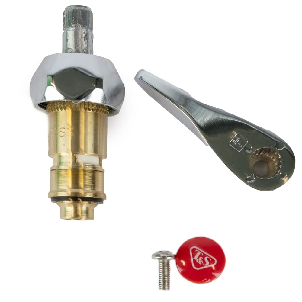 T&S 012446-25NS Cerama Cartridge w/ Check Valve & Hot Right to Close Lever Handle