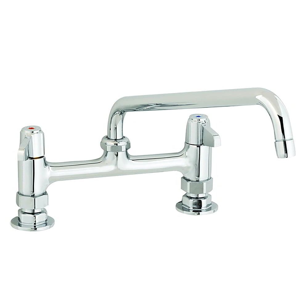 T&S 5F-8DLX12 Deck Mount Faucet w/ 12" Swing Nozzle