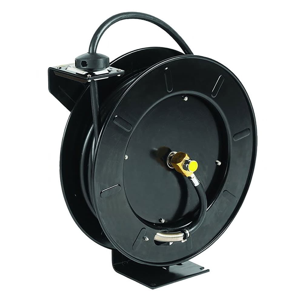 T&S 5HR-242-GH Open Hose Reel, 50 ft w/ 3 ft Hose & GH Adapter