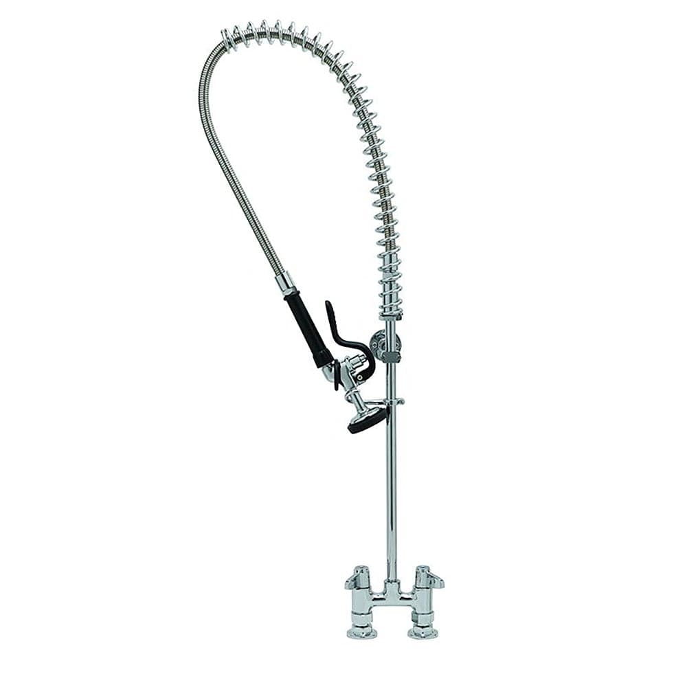 T&S 5PR-4D00 34"H Deck Mount Pre Rinse Faucet - 1.15 GPM, Base with Nozzle