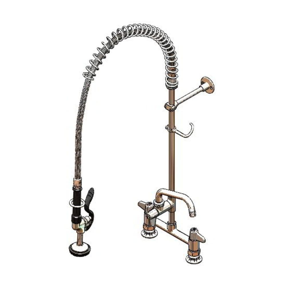 T&S 5PR-8D06 38 5/16"H Deck Mount Pre Rinse Faucet - 1.15 GPM, Base with Nozzle