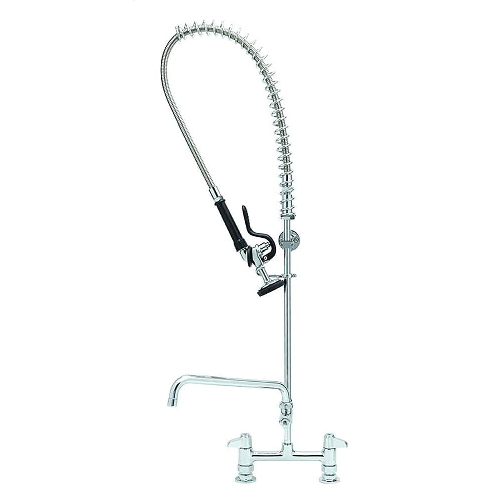 T&S 5PR-8D12 38 5/16"H Deck Mount Pre Rinse Faucet - 1 21/50 GPM, Base with Nozzle
