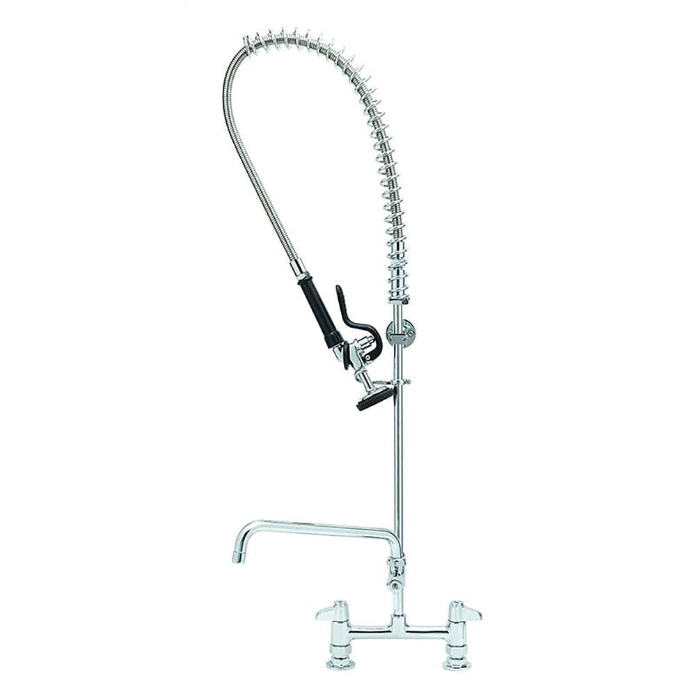 T&S 5PR-8D14 38 5/16"H Deck Mount Pre Rinse Faucet - 1 21/50 GPM, Base with Nozzle