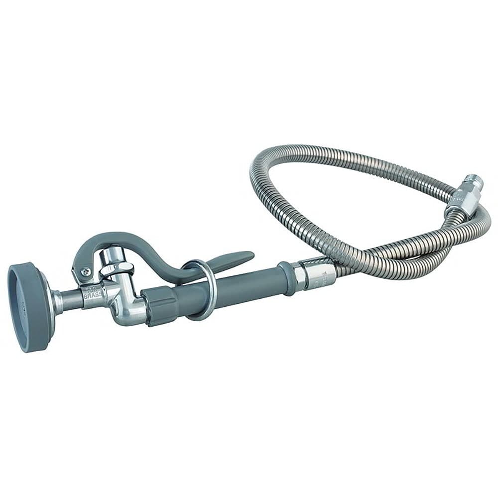 T&S B-0100 Prerinse Spray w/ Auto Shut Off & 44" Flexible Stainless Hose