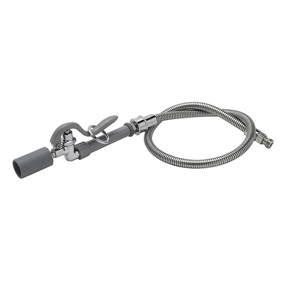 T&S B-0100-C-SWV Pre-Rinse Spray Valve w/ 44" Flexible Hose, Low-Flow Tip, Stainless