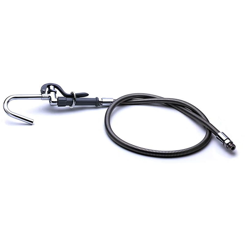 T&S B-0102-A 60" Pot & Glass Filler Hose w/ Hook Nozzle