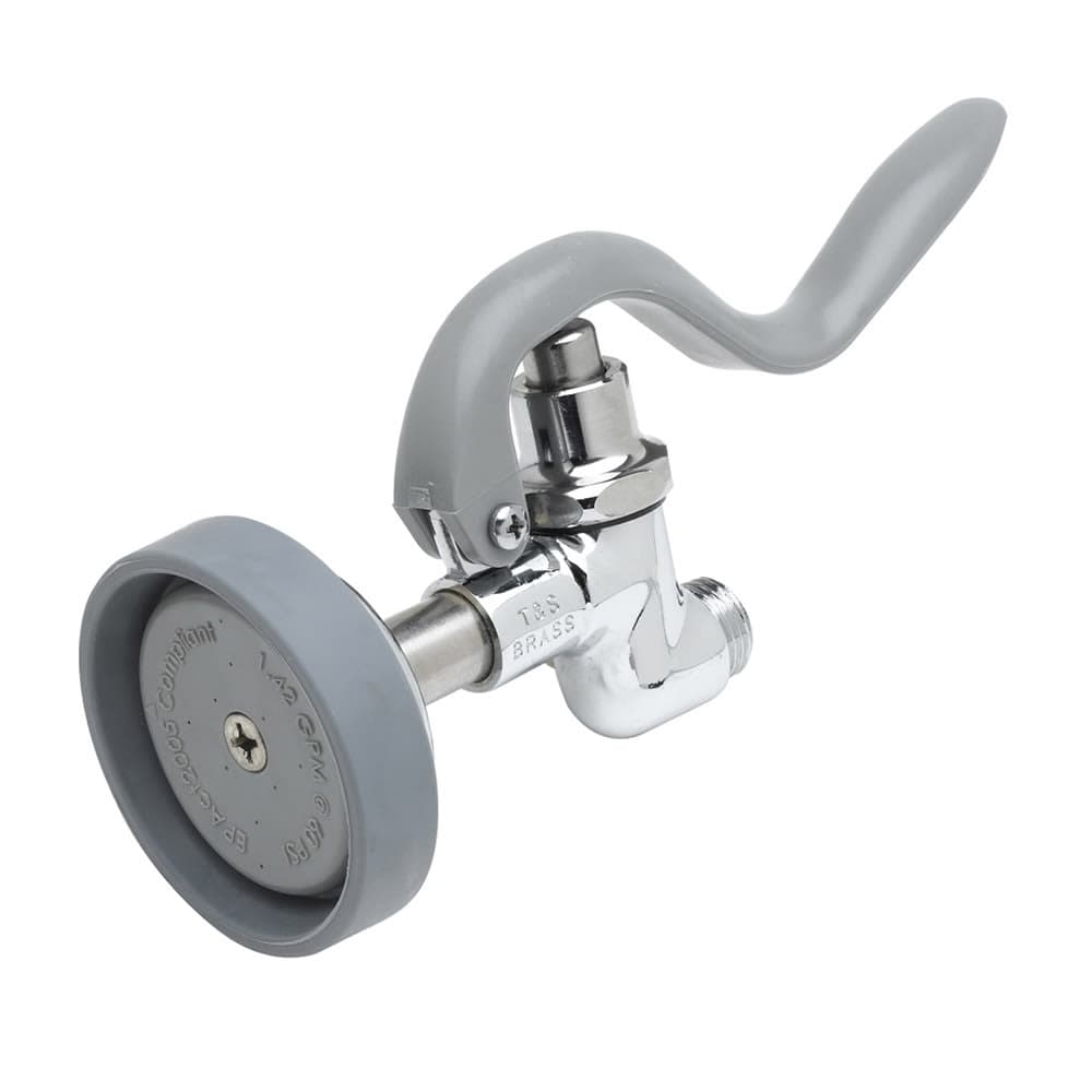 T&S B-0107-LR 1.15 GPM Self-closing Spray Valve Assembly w/ Rubber Bumper