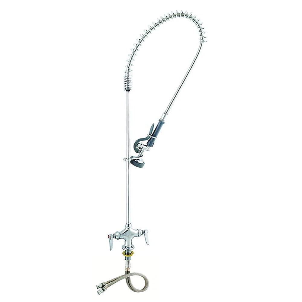 T&S B-0113 42"H Deck Mount Pre Rinse Faucet - 1.15 GPM, Base with Nozzle