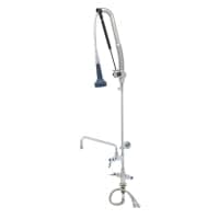 T&S B-0113-12-CRB8P 47"H Deck Mount Pre Rinse Faucet - 1 7/100 GPM, Base with Nozzle thumbnail 3