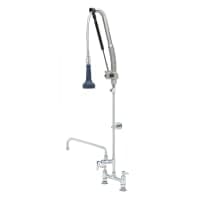 T&S B-0123-12-CRB8P 45"H Deck Mount Pre Rinse Faucet - 1 7/100 GPM, Base with Nozzle thumbnail 2