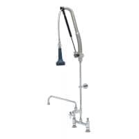 T&S B-0123-12CRB8TP 48 13/16"H Deck Mount Pre Rinse Faucet - 1 7/100 GPM, Base with Nozzle thumbnail 2