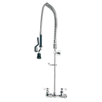 T&S B-0133 33 3/8" H Wall Mount Pre Rinse Faucet - 1.15 GPM, Base with Nozzle thumbnail 2