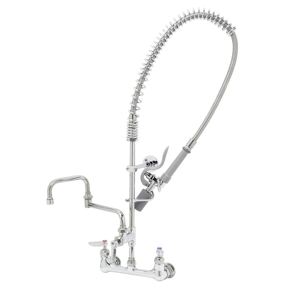 T&S B-0154-CR-C 31 5/8" Wall Mount Pre Rinse Faucet - 13/20 GPM, Base with Nozzle