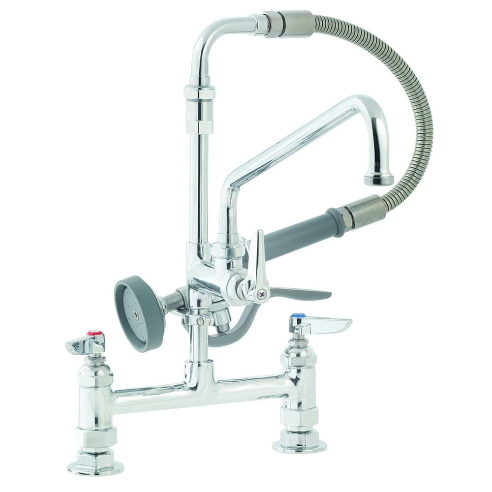 T&S B-0178 16 5/16"H Deck Mount Pre Rinse Faucet - 1.15 GPM, Base with Nozzle
