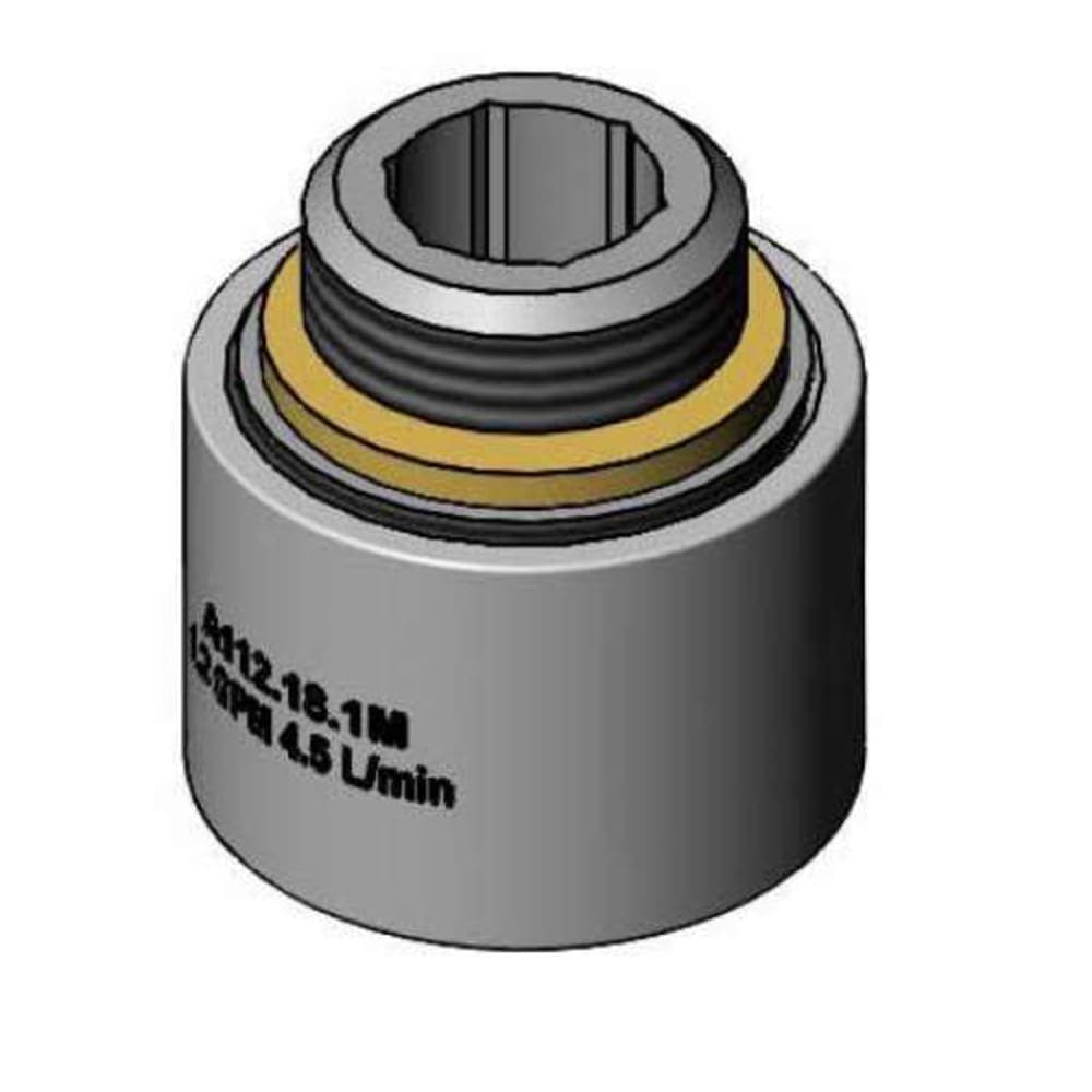 T&S B-0199-07-F12 1 1/5 GPM Aerator w/ Vandal Resistant Key