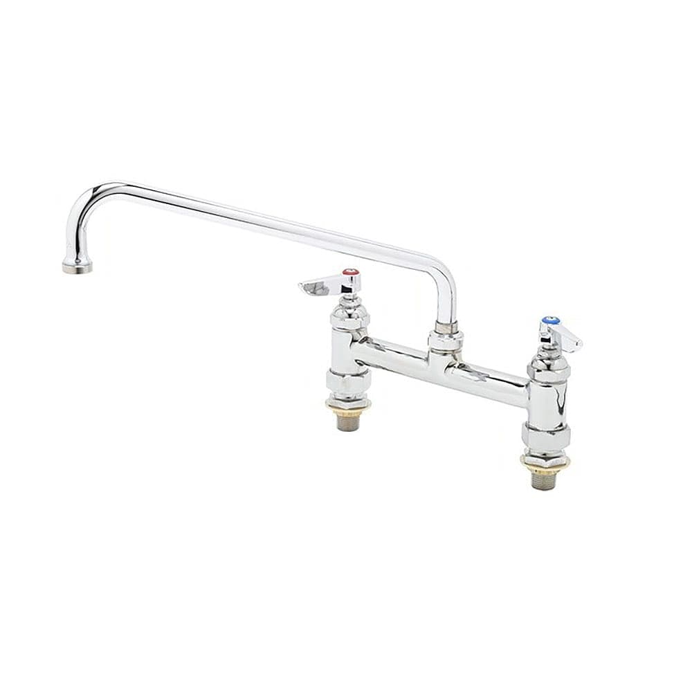 T&S B-0220-CC Deck Mount Mixing Faucet w/ 18" Swing Nozzle