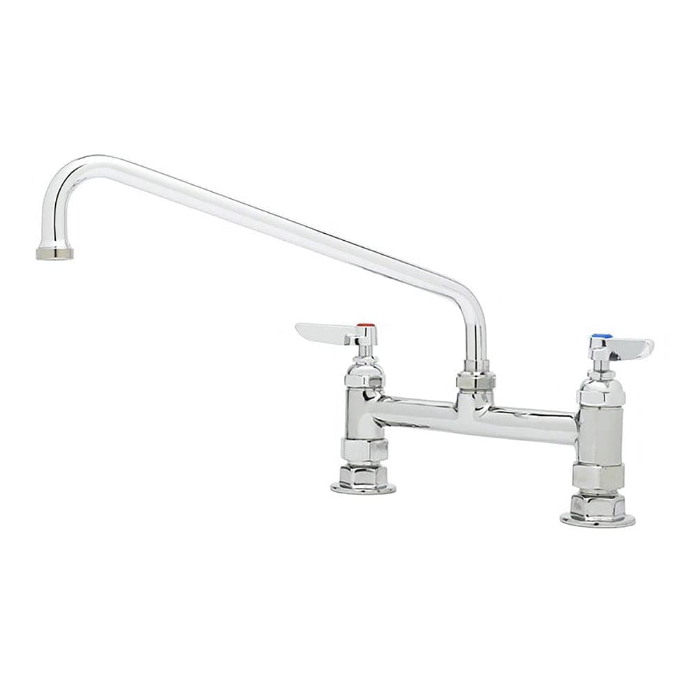 T&S B-0221 Deck Mount Mixing Faucet w/ 12" Swing Nozzle