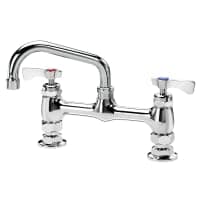 T&S B-0222 Deck Mount Faucet - 6" Swing Spout, 8" Centers thumbnail 2