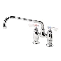 T&S B-0226 Deck Mount Faucet - 10" Swing Spout, 4" Centers thumbnail 2