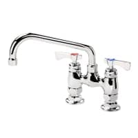 T&S B-0227 Deck Mount Faucet - 8" Swing Spout, 4" Centers thumbnail 2