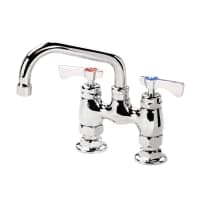 T&S B-0228 Deck Mount Faucet - 6" Swing Spout, 4" Centers thumbnail 2