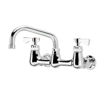 T&S B-0232 Splash Mount Faucet - 6" Swing Spout, 8" Centers thumbnail 2