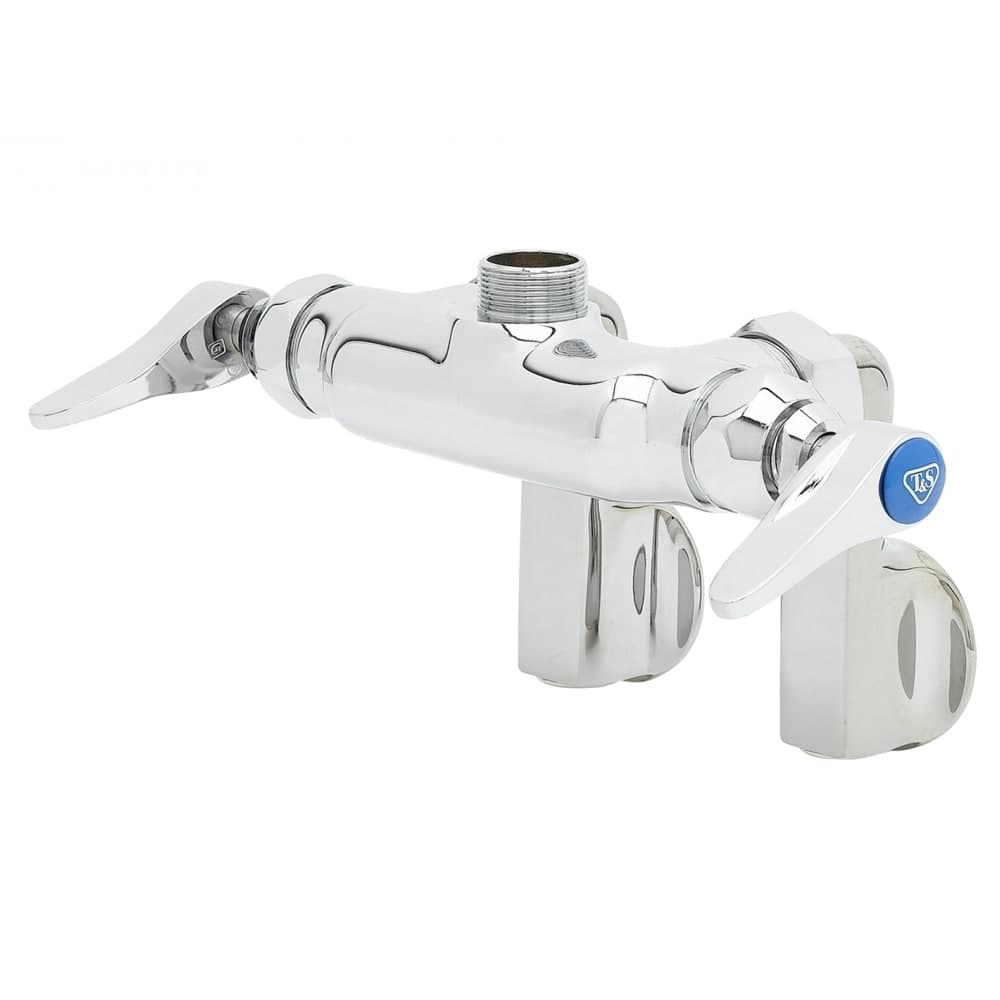T&S B-0240-LN Sink Mixing Faucet, 1/2" IPS Female, Adjustable Centers, Wall Mount