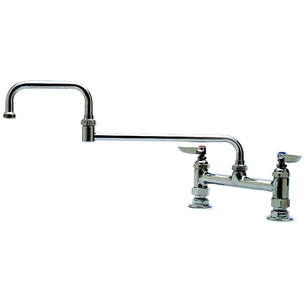 T&S B-0245 Deck Mount Mixing Faucet w/ 18" Swing Nozzle