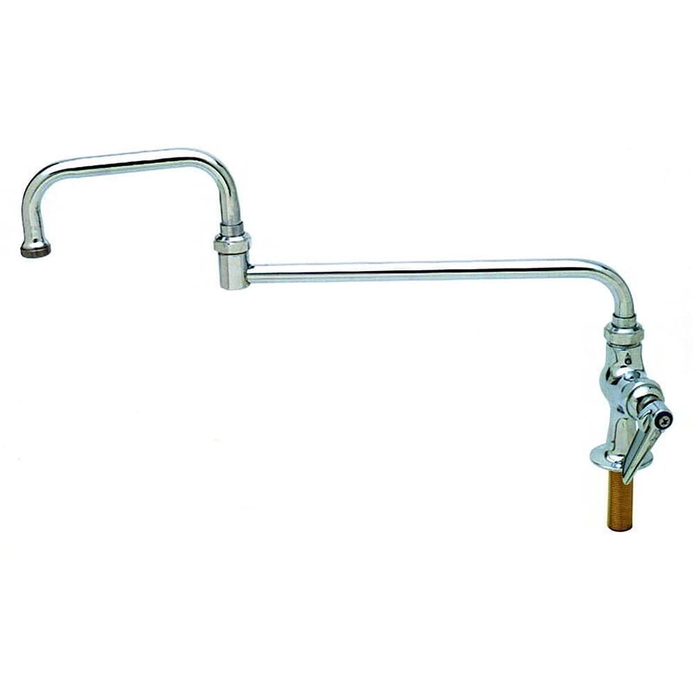 T&S B-0257 Deck Mount Pantry Faucet w/ 12" Double Jointed Swing Nozzle
