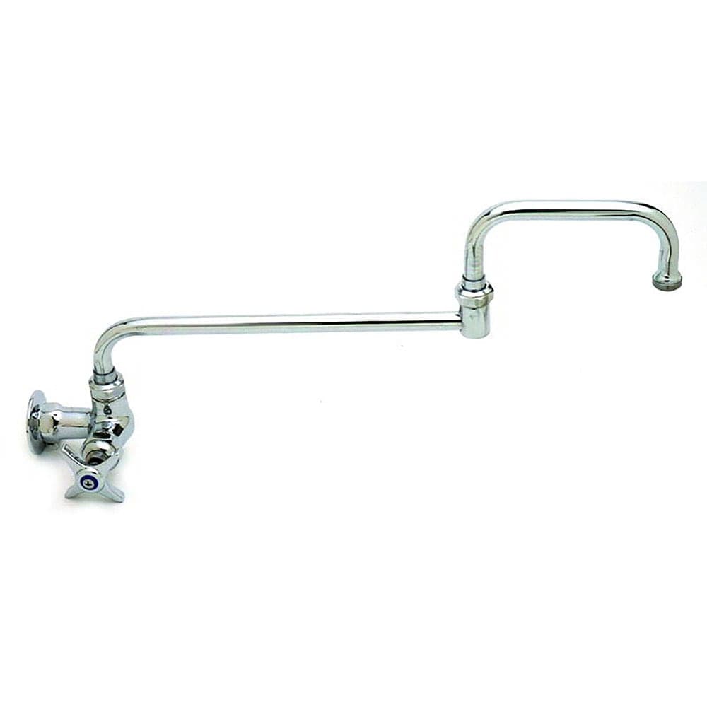 T&S B-0261 Splash Mount Faucet w/ 15" Double Jointed Swing Nozzle
