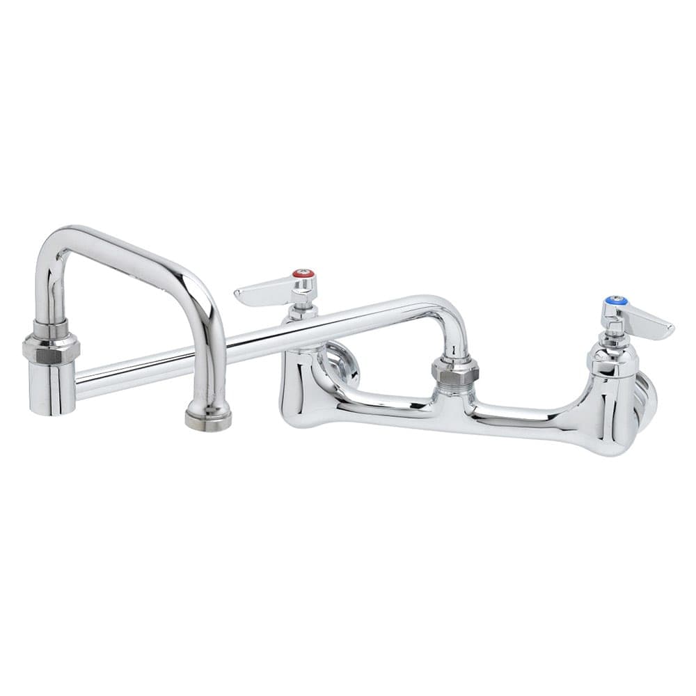 T&S B-0265-BST Splash Mount Faucet w/ 18" Double Jointed Swing Nozzle