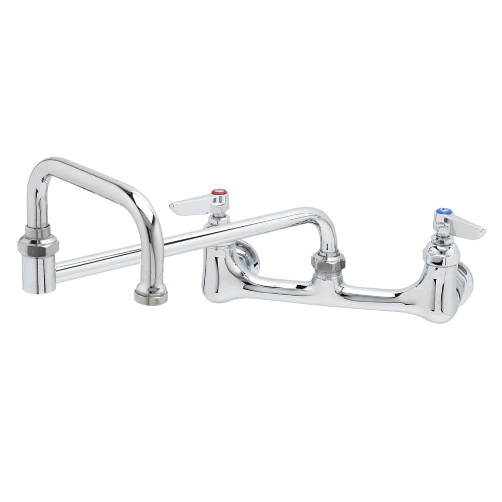 T&S B-0266-BST Splash Mount Faucet w/ 15" Double Jointed Swing Nozzle