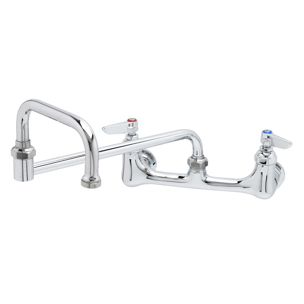 T&S B-0267-BST Splash Mount Faucet w/ 12" Double Jointed Swing Nozzle