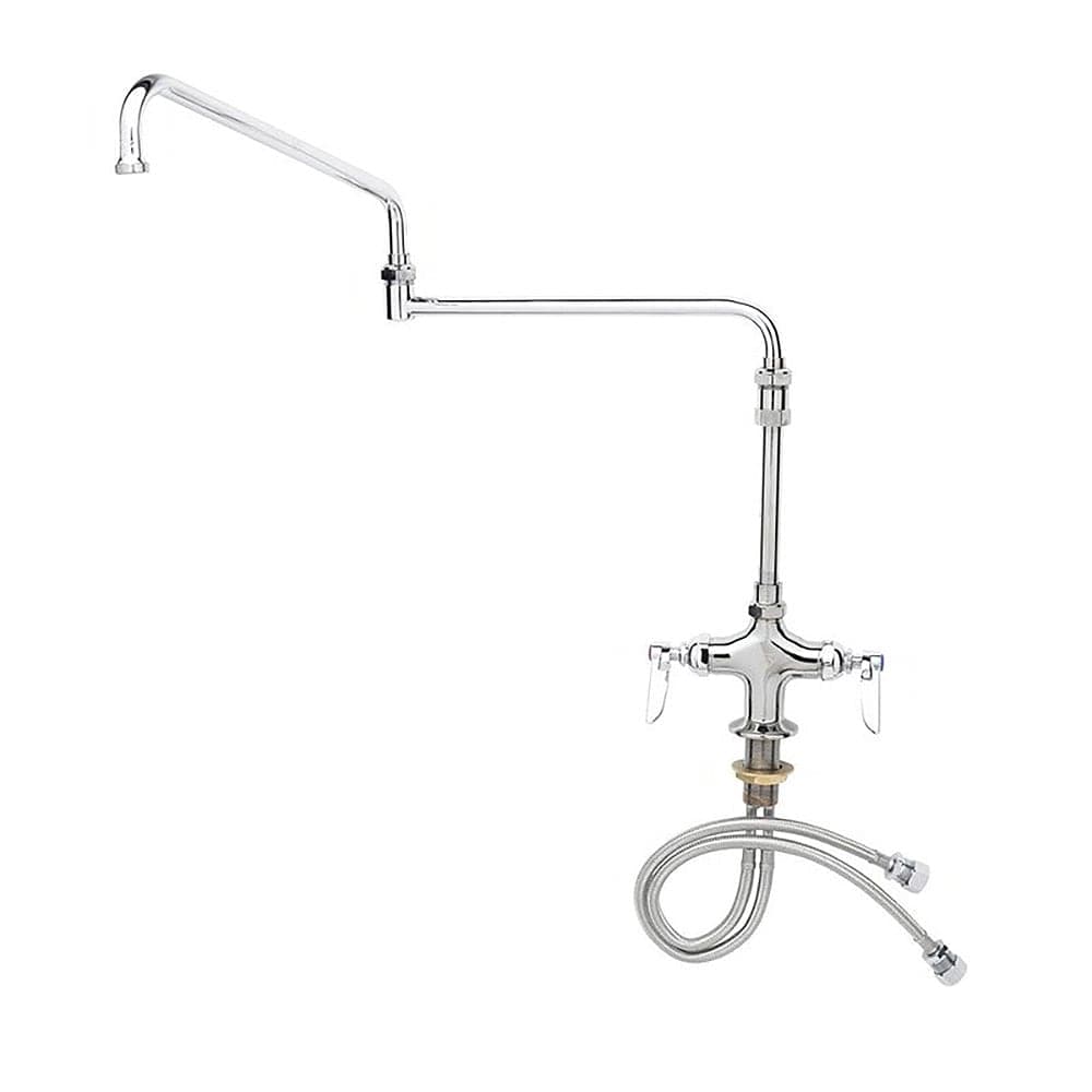 T&S B-0268-02 Deck Mount Pantry Faucet w/ 18" Double Jointed Swing Nozzle