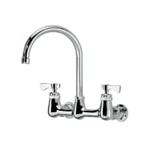 T&S B-0331 Splash Mount Faucet - 6" Swivel Gooseneck Spout, 8" Centers thumbnail 2