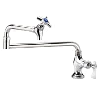 T&S B-0590 Deck Mount Pot Filler Faucet w/ 18" Double Jointed Swing Nozzle thumbnail 2