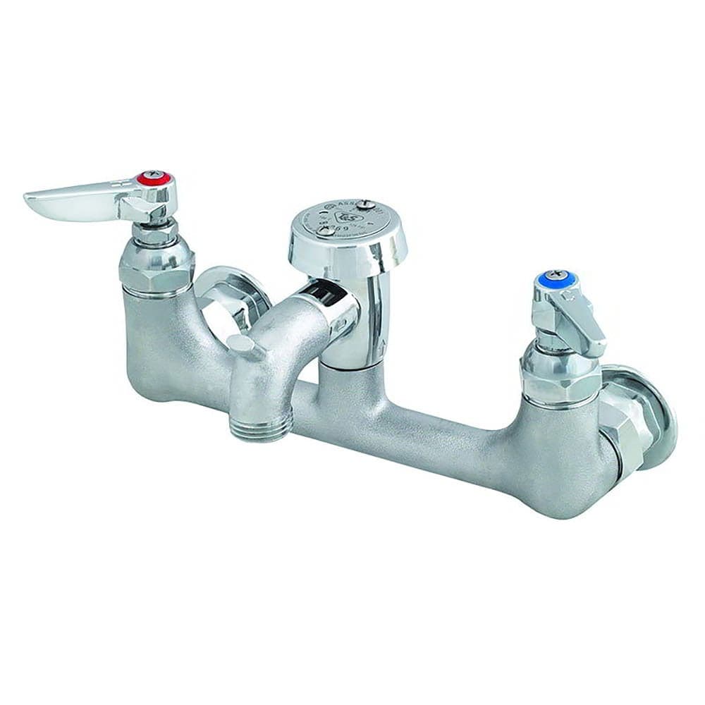 T&S B-0674-RGH Service Sink Faucet w/ Vacuum Breaker & Pail Hook, Rough