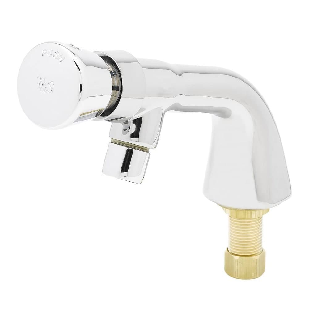 T&S B-0805 Slow Self-Closing Faucet, Heavy Duty, Push Button