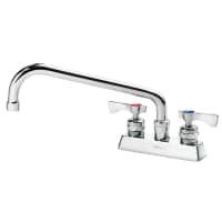 T&S B-1112 Deck Mount Faucet - 10" Swing Spout, 4" Centers thumbnail 2