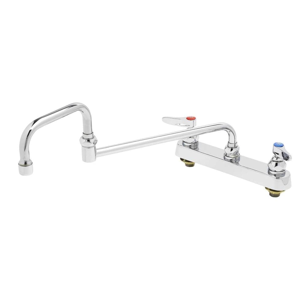 T&S B-1132 Deck Mount Faucet w/ 18" Double Jointed Swing Nozzle