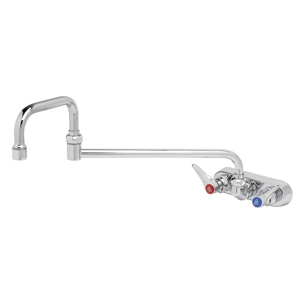 T&S B-1136 Splash Mount Faucet w/ 18" Double Jointed Swing Nozzle