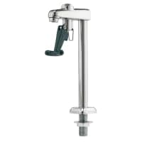T&S B-1210 Glass Filler, Pedestal Push Back, Deck Mount, Blue Lexan Arm thumbnail 2
