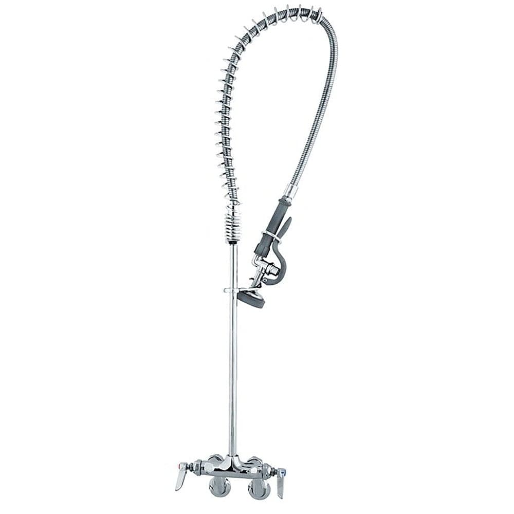 T&S B-2261 40 1/2"H Wall Mount Pre Rinse Faucet - 1 3/20 GPM, Base with Nozzle