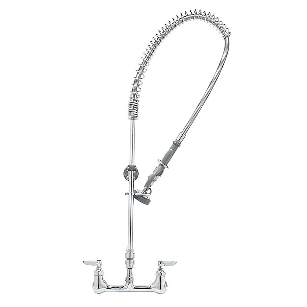 T&S B-2278 36 7/8"H Wall Mount Pre Rinse Faucet - 1 3/20 GPM, Base with Nozzle