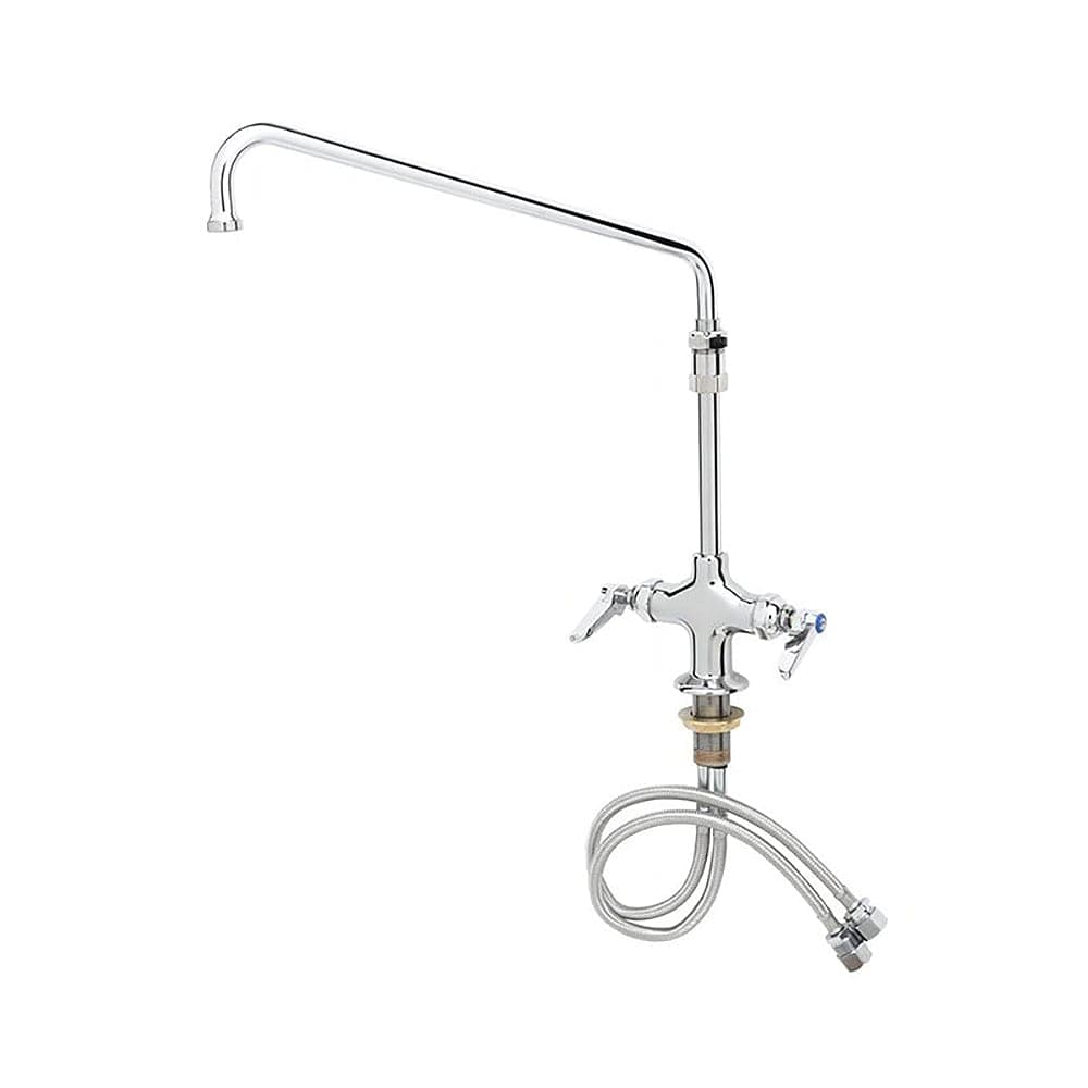 T&S B-2294-CR Deck Mount Pantry Faucet w/ 14" Swing Nozzle