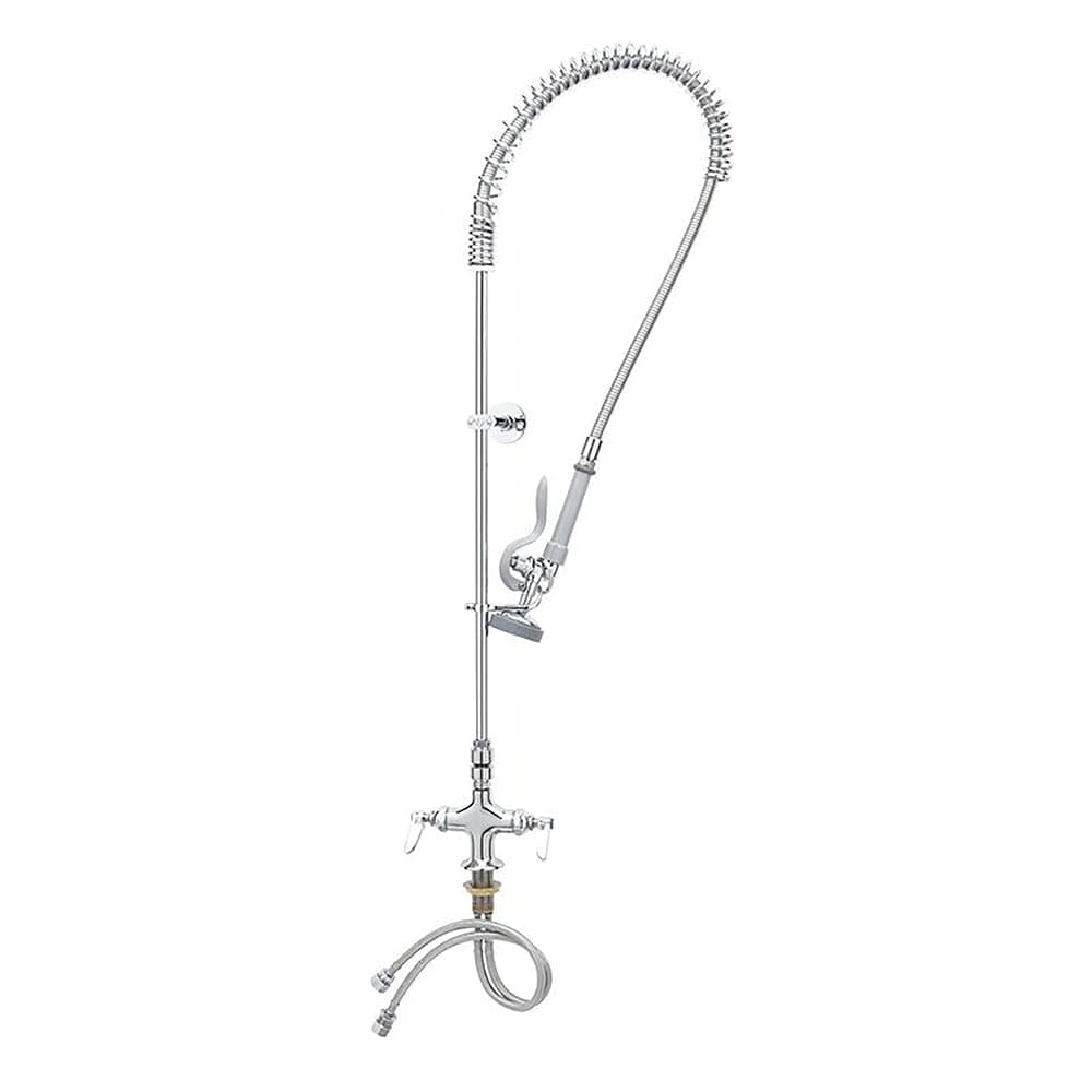 T&S B-2310 45 5/8"H Deck Mount Pre Rinse Faucet - 1.15 GPM, Base with Nozzle