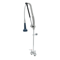 T&S B-5110-CR-B8TP 42 3/4"H Deck Mount Pre Rinse Faucet - 1 7/100 GPM, Base with Nozzle thumbnail 2